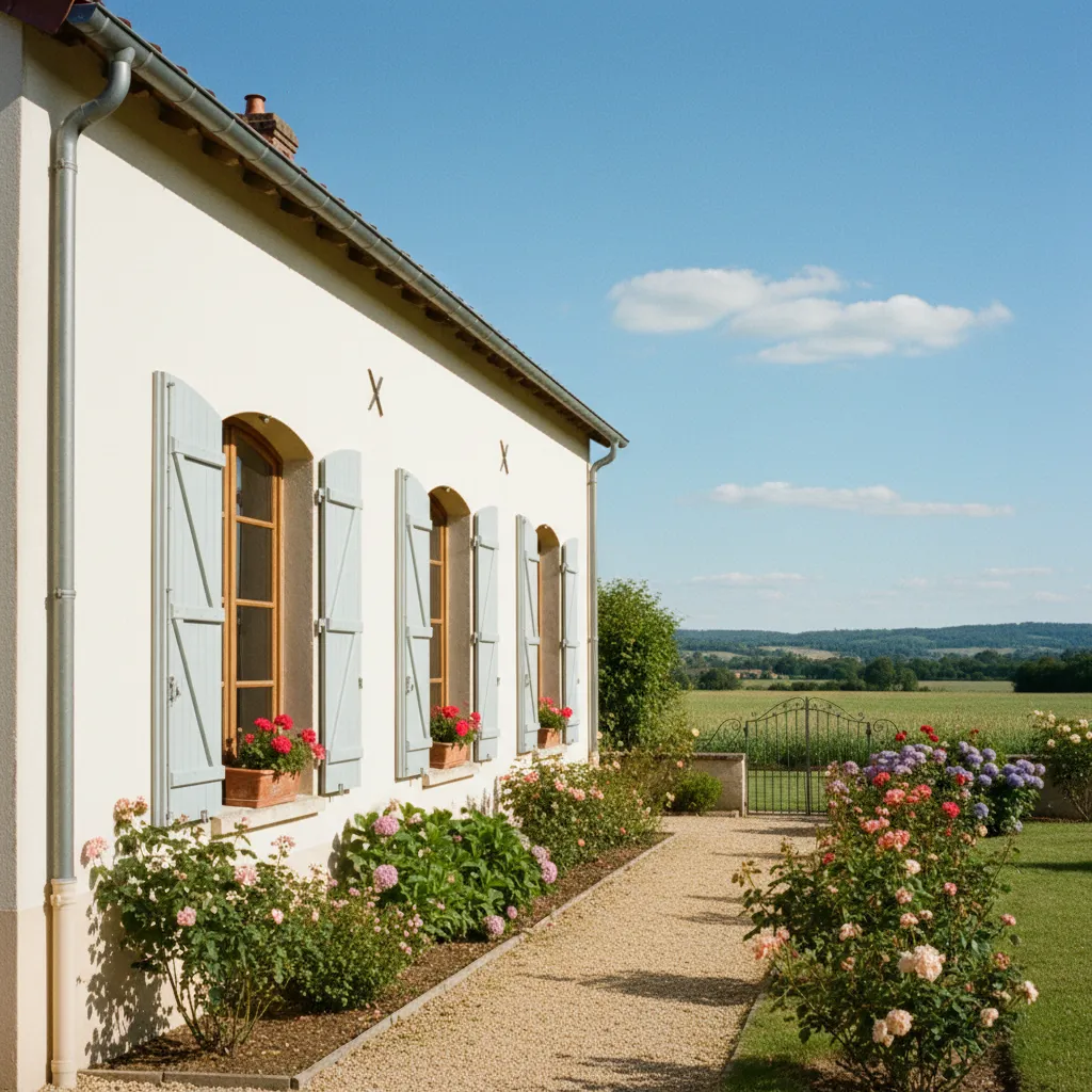 Une façade bien entretenue avec des gouttières fonctionnelles prévient efficacement les problèmes d'humidité