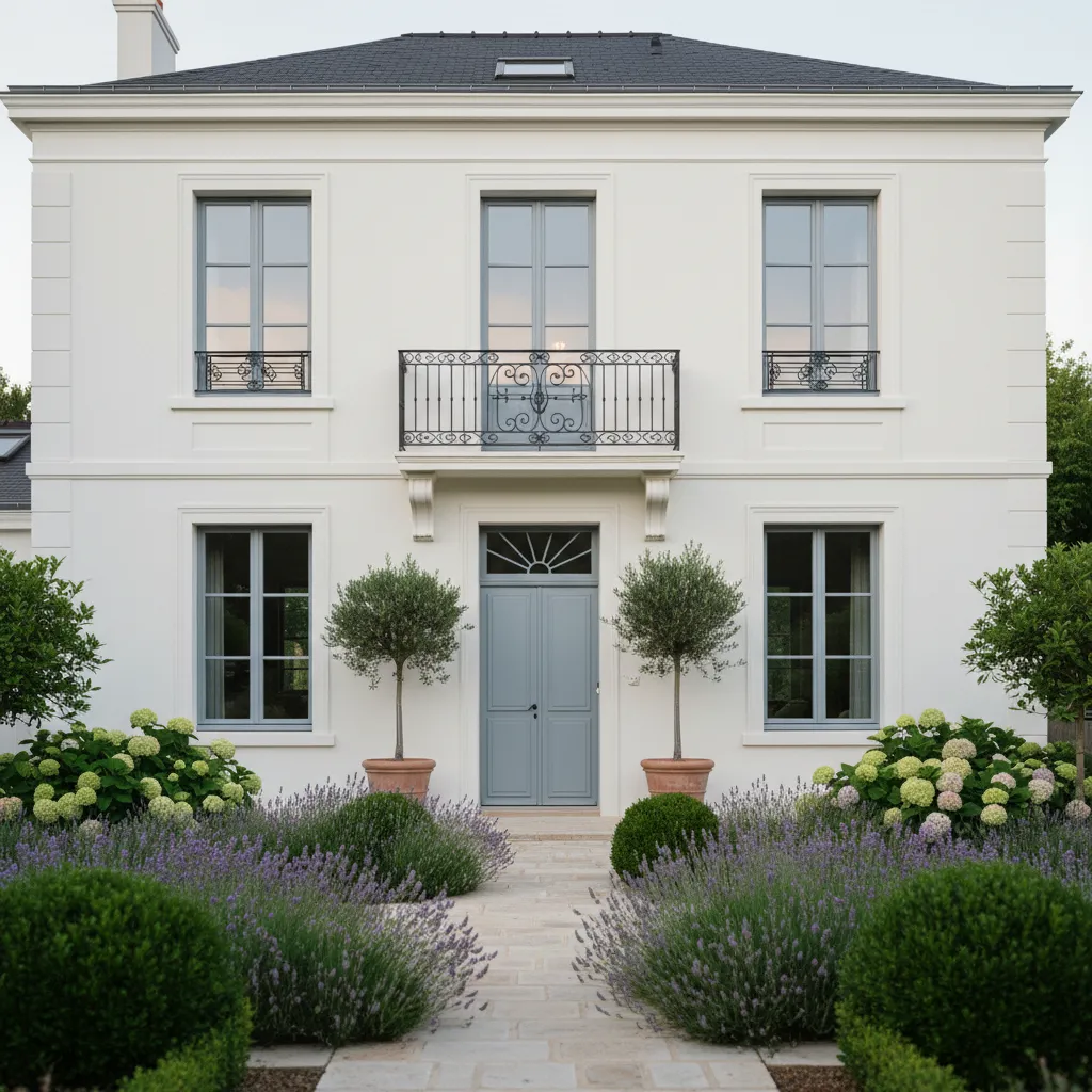 Résultat final d'un ravalement complet sur une maison individuelle