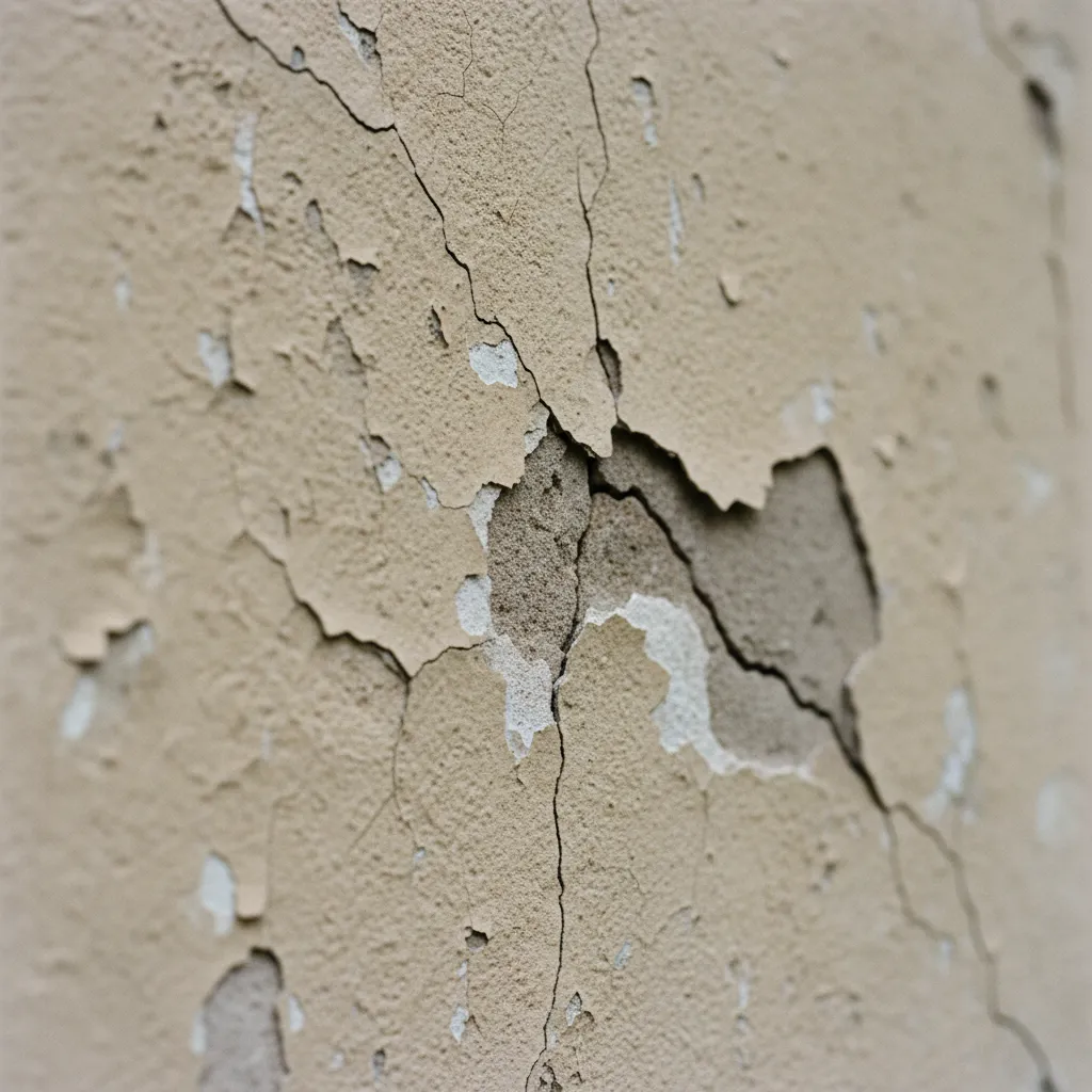 Différents types de fissures sur une façade maison : chaque pathologie nécessite un traitement spécifique