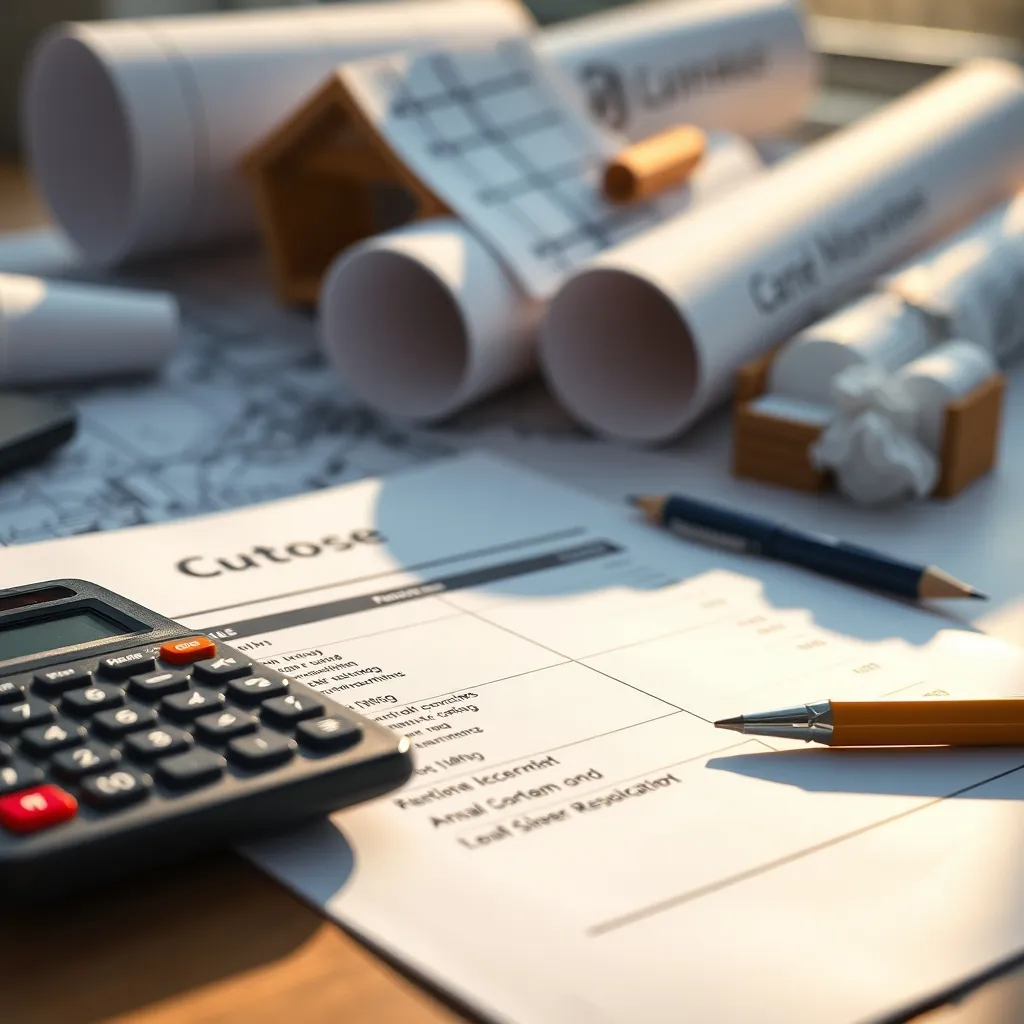 Devis détaillé de maçonnerie avec postes ventilés et prix unitaires