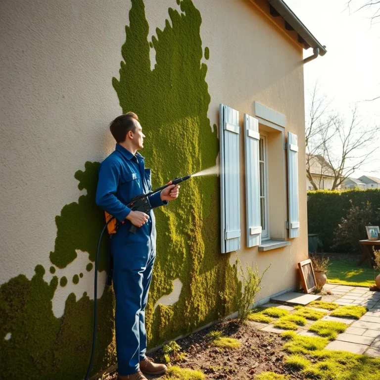 Anti mousse facade : traitement efficace et durable