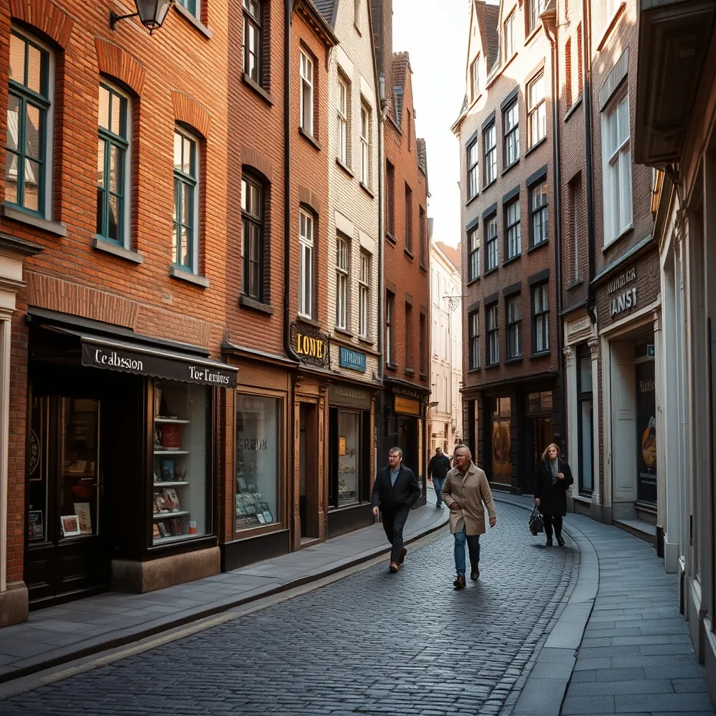 La rue Lepelletier dans le Vieux-Lille, un quartier au charme flamand préservé