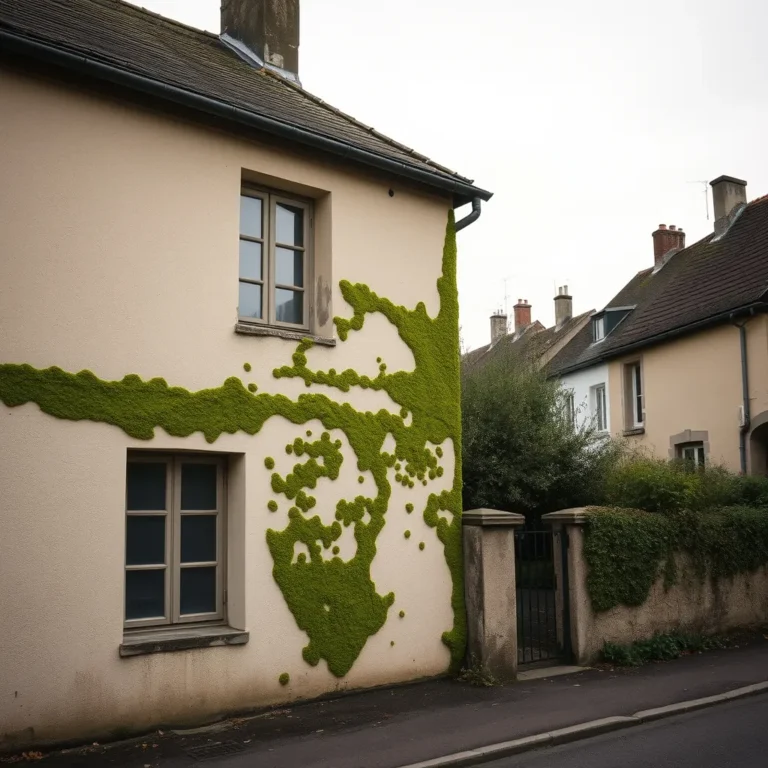 Mousse et algues sur facade : causes et solutions