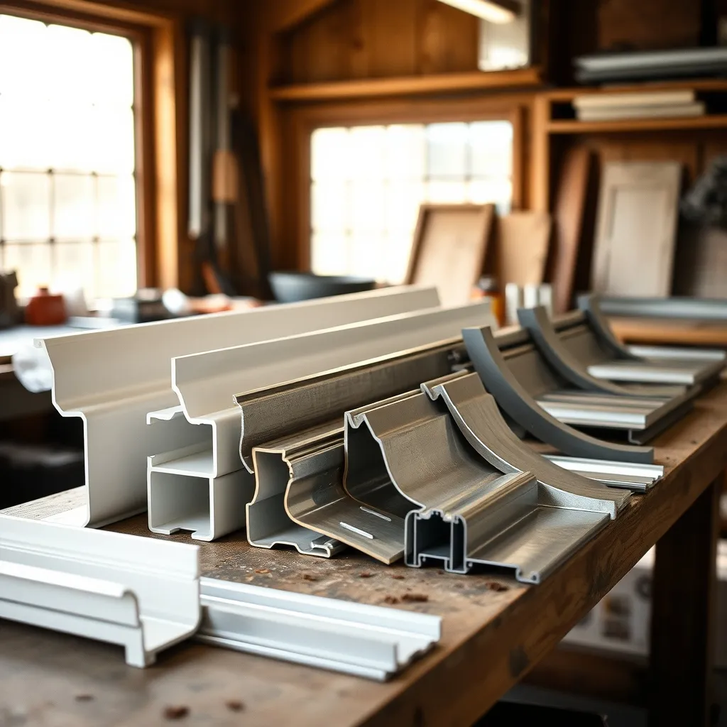 Comparatif des matériaux de gouttière : PVC, zinc et aluminium côte à côte