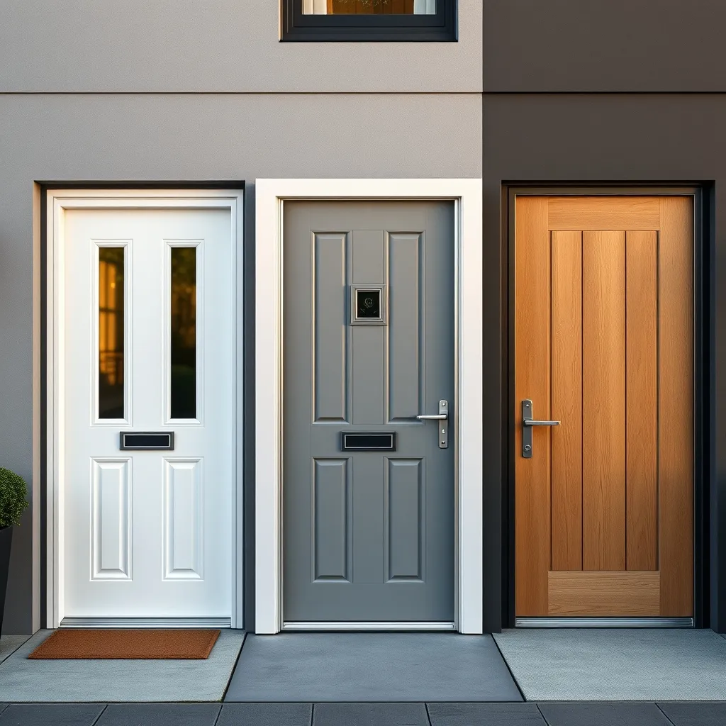 Portes d'entrée en PVC, aluminium et bois : chaque matériau a ses spécificités de réglage