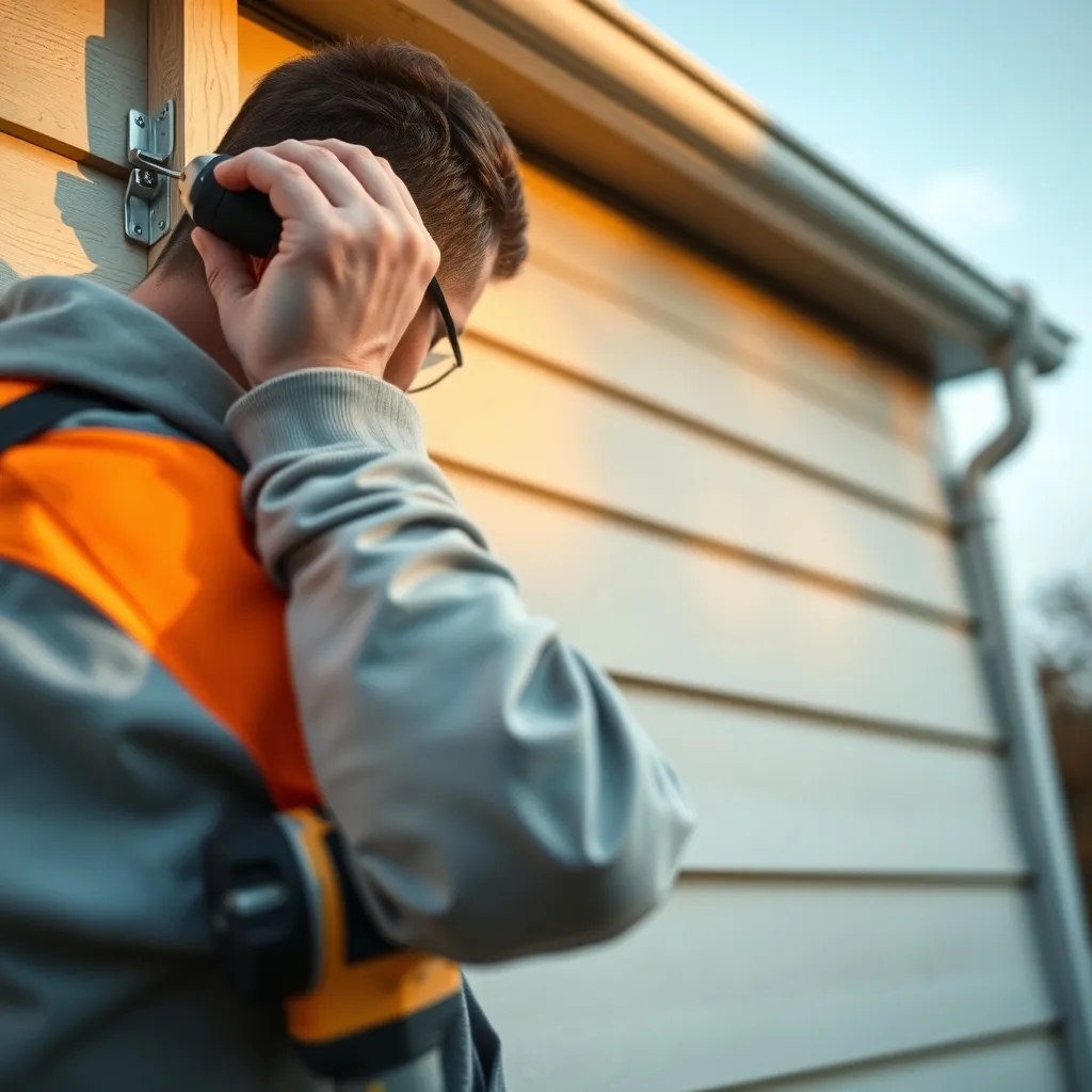Pose des lames PVC rang par rang sur l'ossature en tasseaux traités