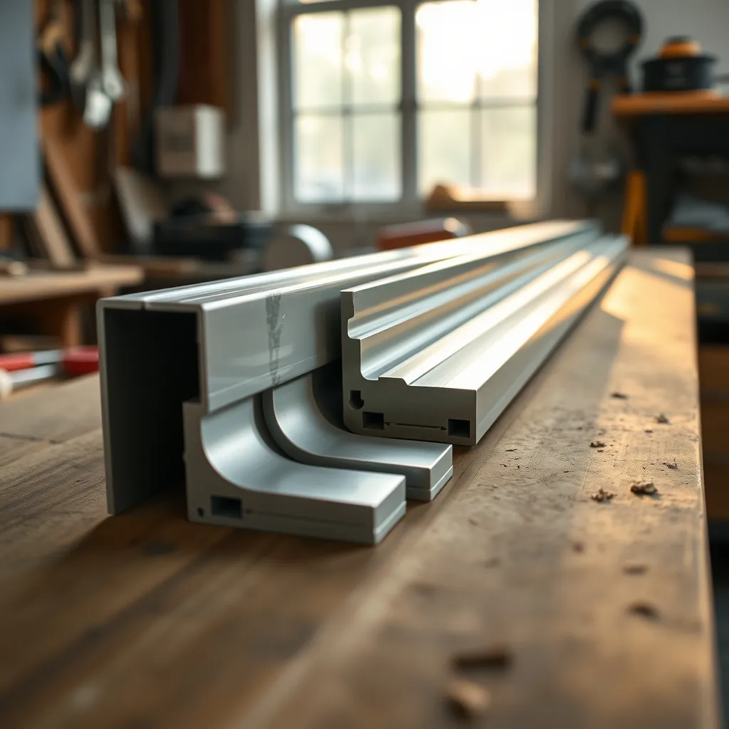 Comparatif visuel des différents types de bavettes : aluminium, PVC, zinc et acier