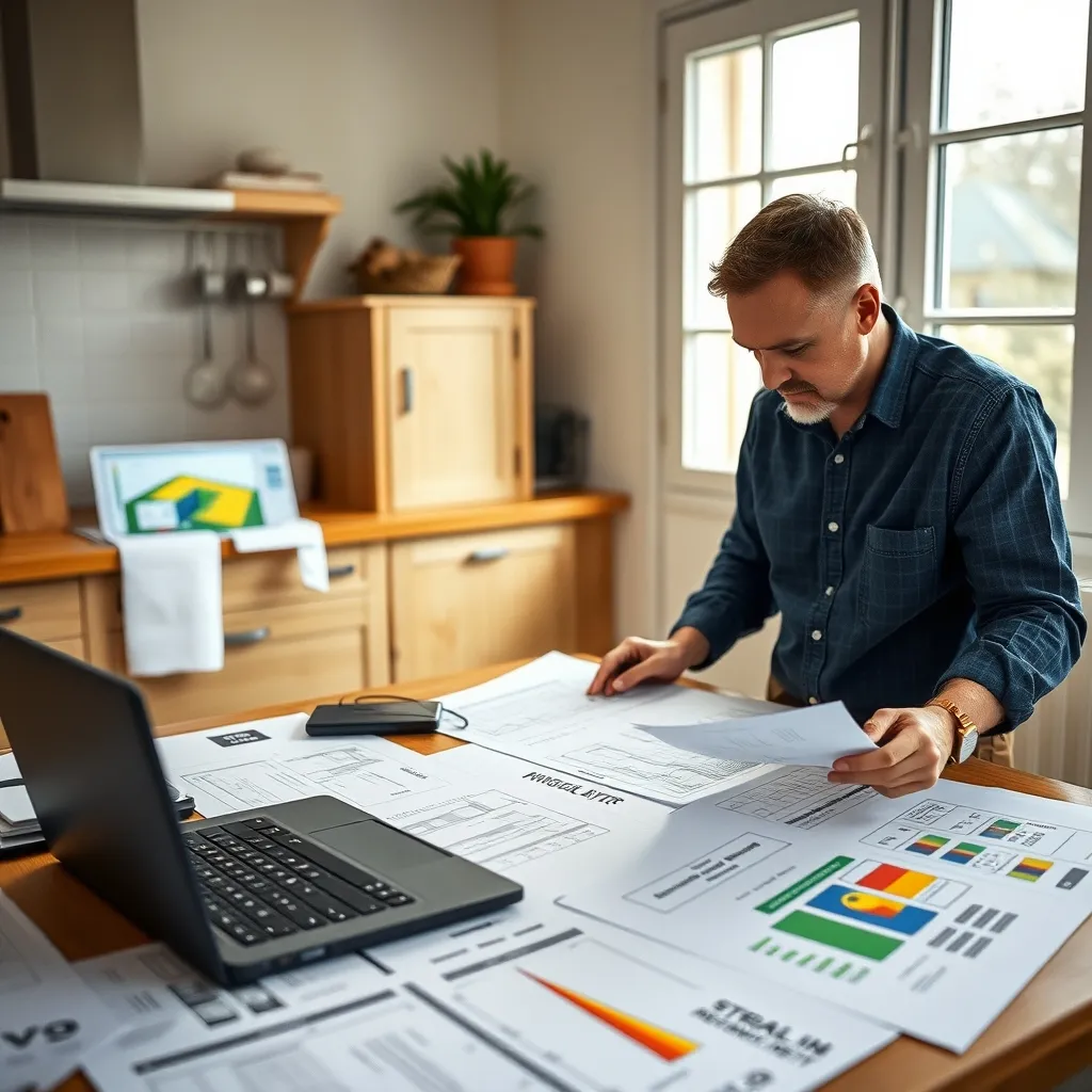 Préparation de l'audit énergétique avec l'analyse des documents du logement