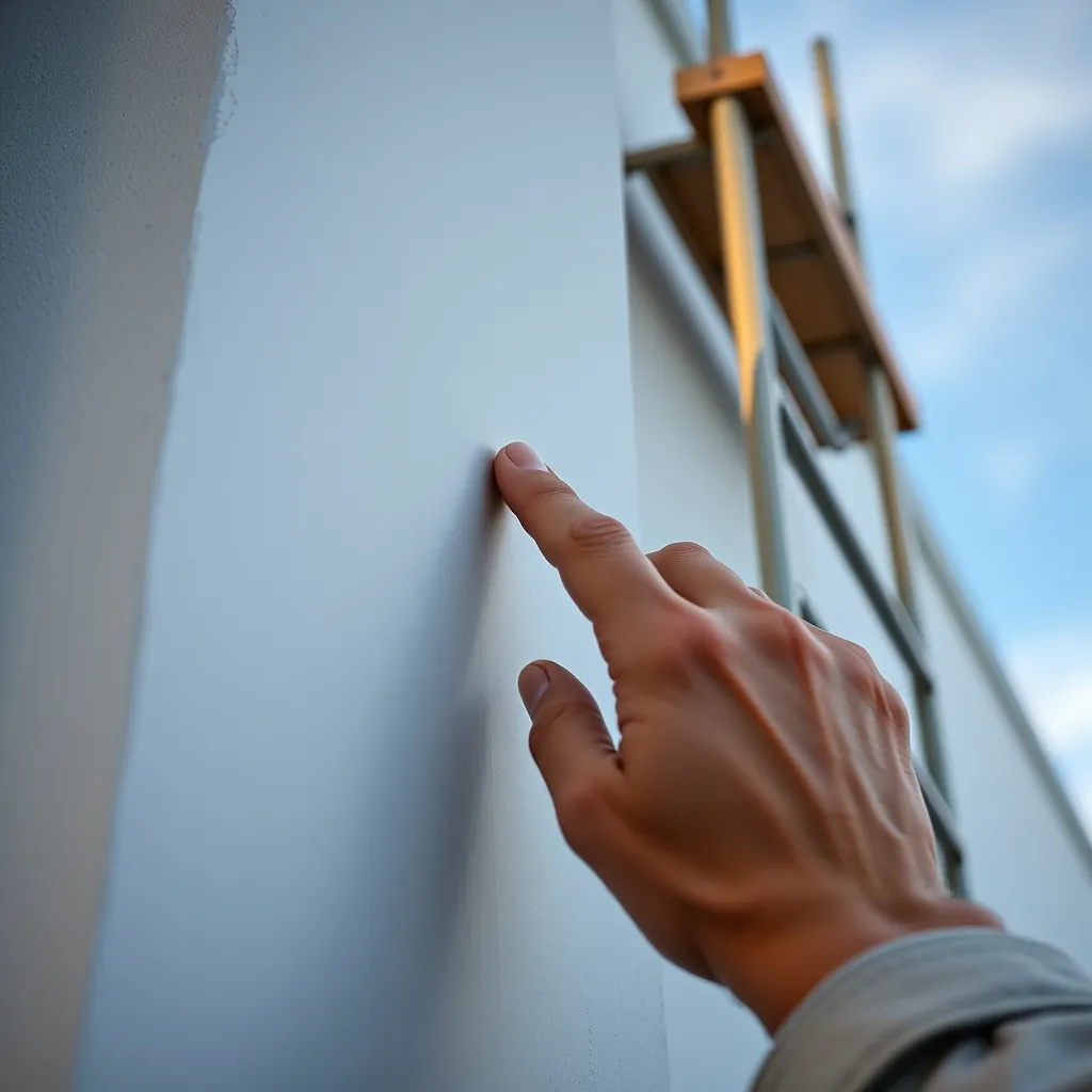 Le test tactile permet de vérifier si la peinture est prête pour la couche suivante