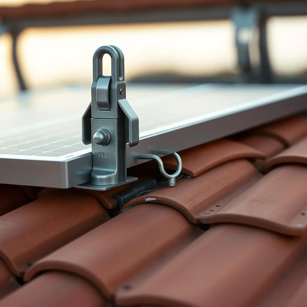 Détail du système de fixation en surimposition avec lame d'air ventilée sous les panneaux
