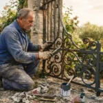 Repeindre un portail en fer rouillé : décapage, antirouille et finition